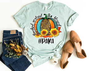 Thankful Grateful Blessed #Para Shirt - Fall Para Shirt - TheDaveyBoutique