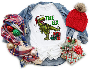 Tree Rex Shirt - Christmas Shirt - TheDaveyBoutique