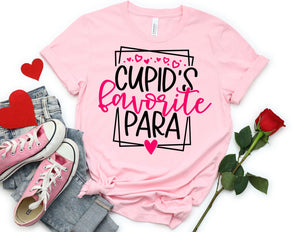 Cupids Favorite Para Shirt - Paraprofessional Valentine Shirt - TheDaveyBoutique