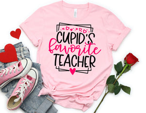 Cupid's Favorite Teacher Shirt - Valentine Teacher Shirt - TheDaveyBoutique