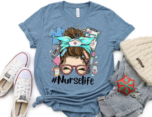 Nurse Life Lady Bandana Shirt - Nurse Shirt - TheDaveyBoutique