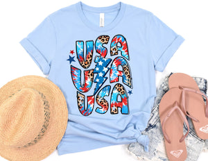 Retro USA Shirt - 4th of July Shirt - TheDaveyBoutique