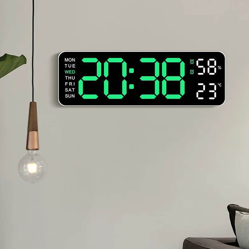 9 Inch Digital LED USB Wall Alarm Clock