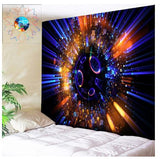 wall-hanging tapestries, skeleton tapestries, psychedelic mushroom tapestries