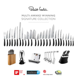 Signature Prism Oak Knife Block Set, Includes Classic Chopping Board and  Sharpener