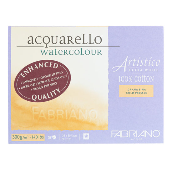 22x30 Fabriano Artistico Hot Press Watercolor paper, 300 LB, 640GSM