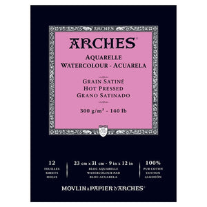 Papier aquarelle Arches, 22 x 30 140lb/300gr grain torchon (Rough) par