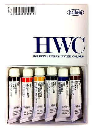 Holbein : Artists' : Watercolour Paint : 5ml : Set of 12 (W401)