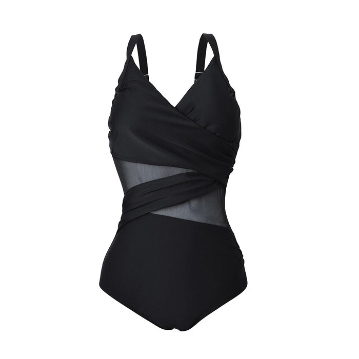 One Piece Mesh Swimsuit For Women — Curvy Waves