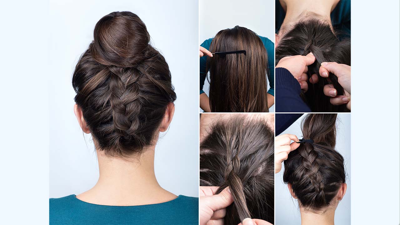 Penteado Fácil para Escola com Tranças e Elásticos