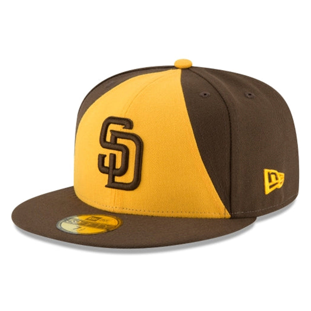 brown and yellow padres hat