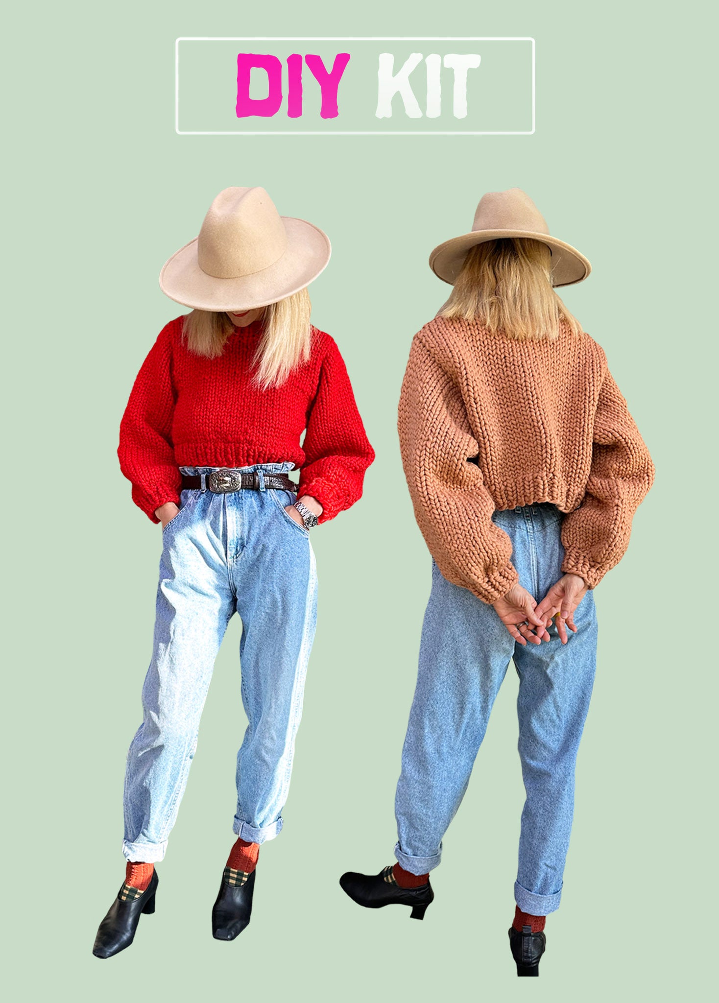 DIY Kit - Easy Cropped Sweater - Merino No. 5