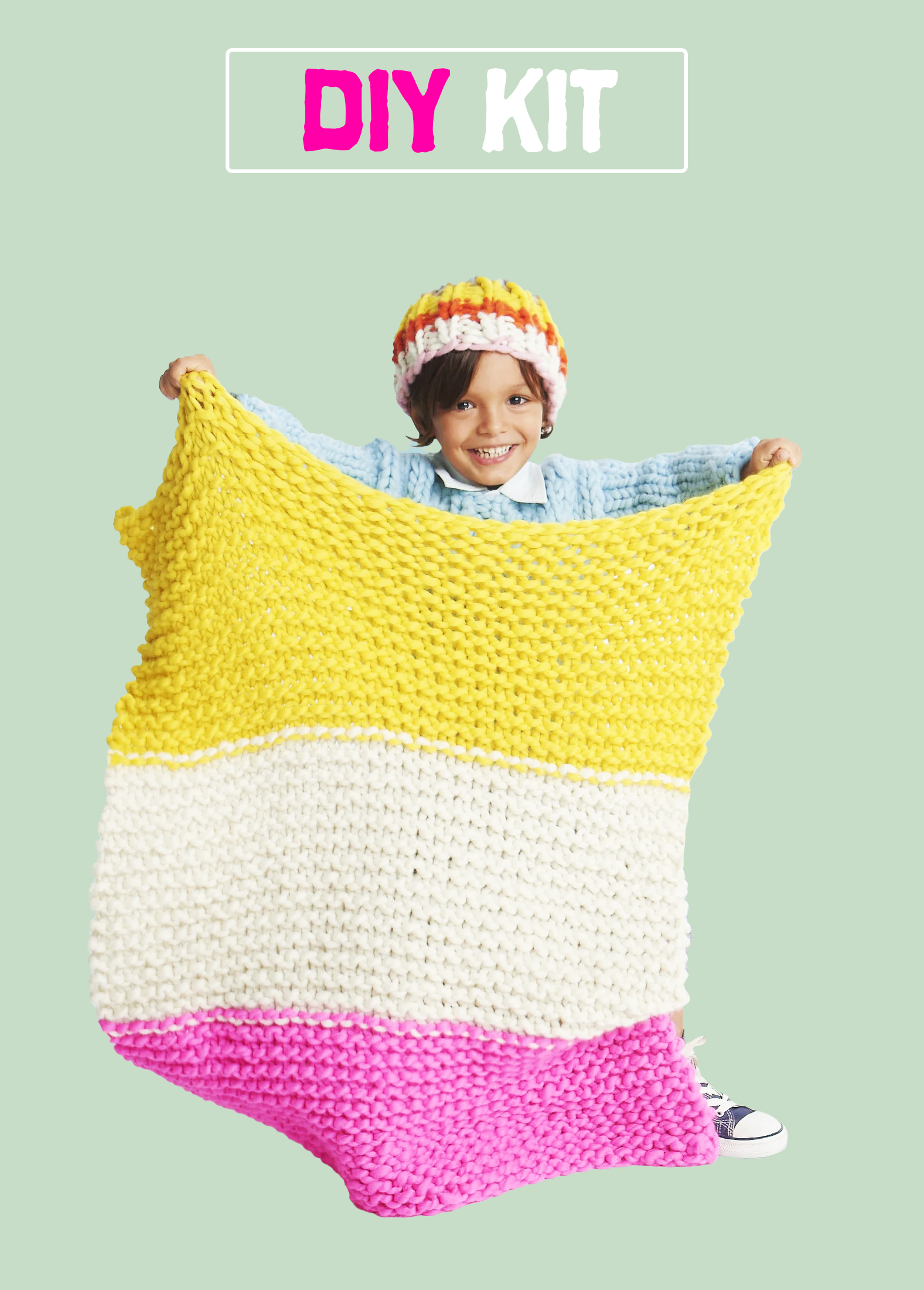 DIY Kit - Fisherman Rib Blanket - Merino No. 5 – Loopy Mango