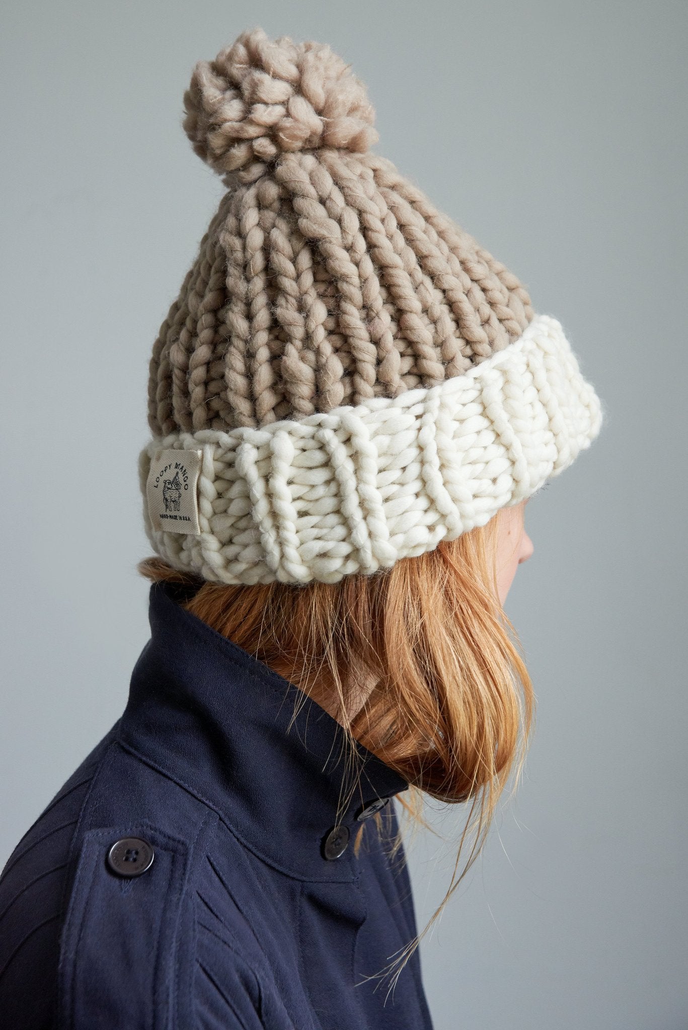 DIY Loom Knit Pom Pom Hat — Homebody DIY