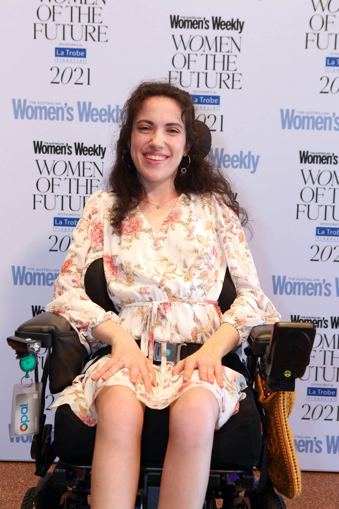 Hannah smiling and posing for the Women's Weekly Women of the Future event in 2021.