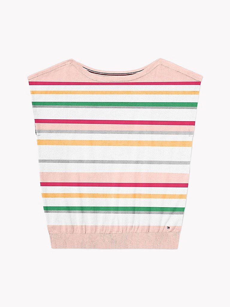 EveryHuman Jocelyn Stripe Sweater Tee (Womens) - Pink/ White SuccessA