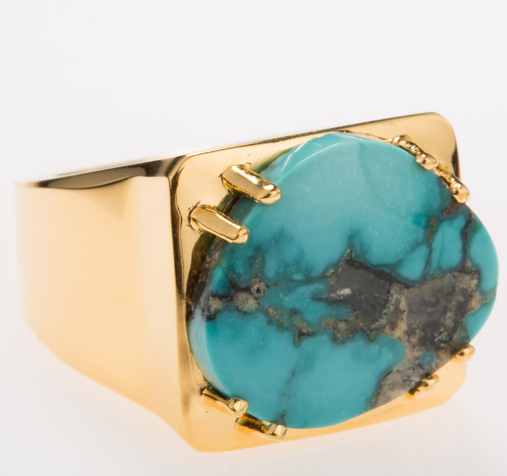 Tortuga Turquoise Ring – Van H. Jewelry