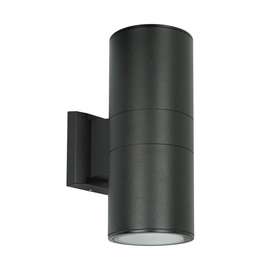 ePlafoniera - Kinkiet zewnętrzny (czarny/szary) (tuba spot 27cm, 2x E27) lampa na zewnątrz, SU-MA (Adela) 7001