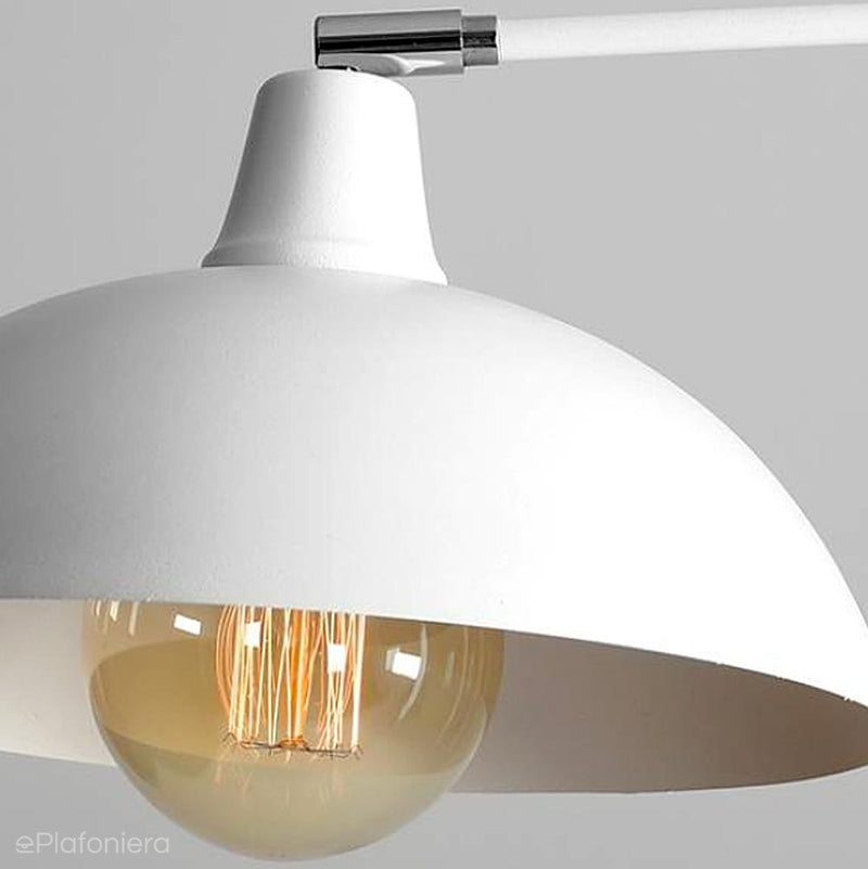 Biała industrialna - loftowa lampa wisząca (żyrandol 3xE27) Aldex (Espace) 1036E - ePlafoniera
