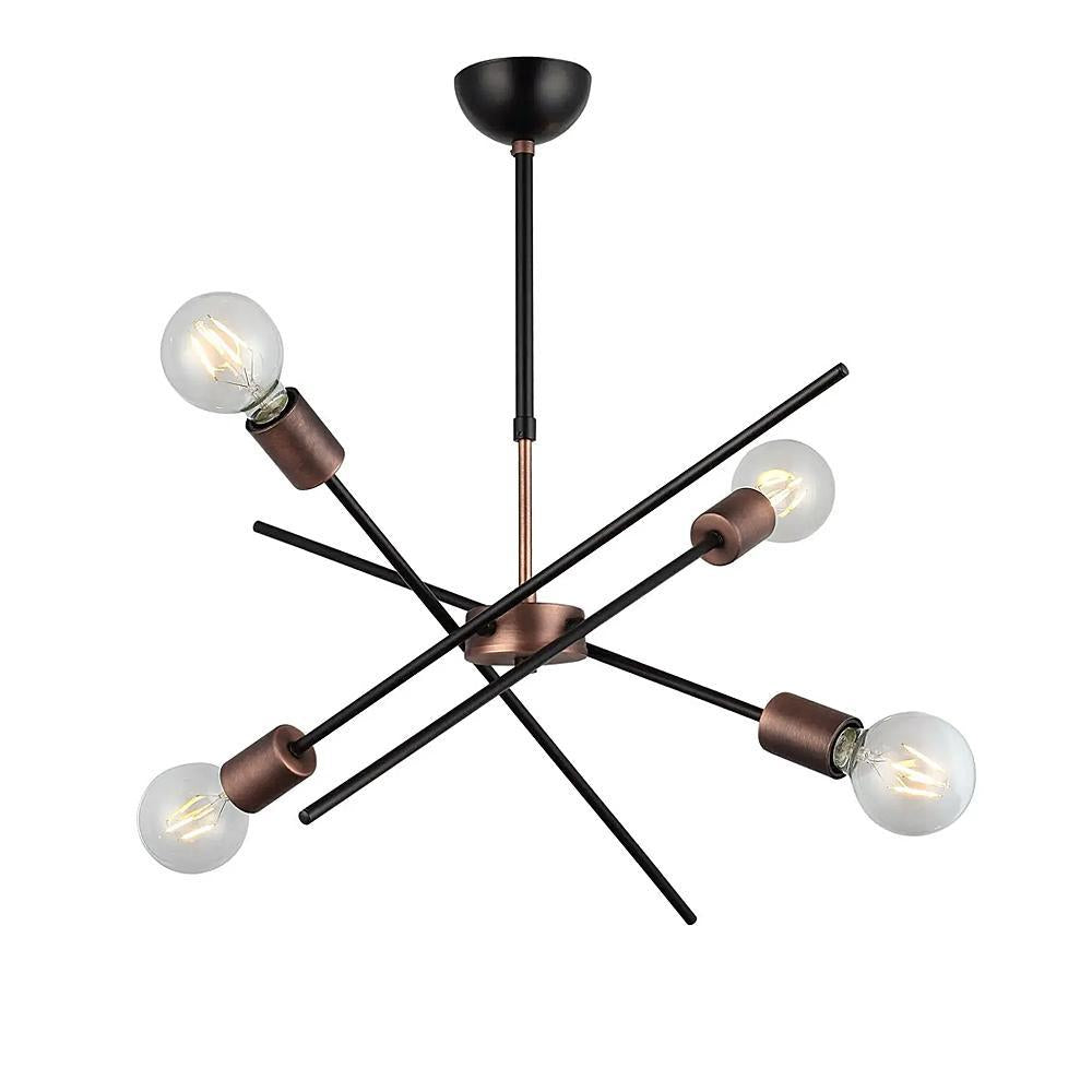 ePlafoniera - Сучасний підвісний світильник - стрижні з лампочками 4xE27, Lucea 1438-74-04 GERA