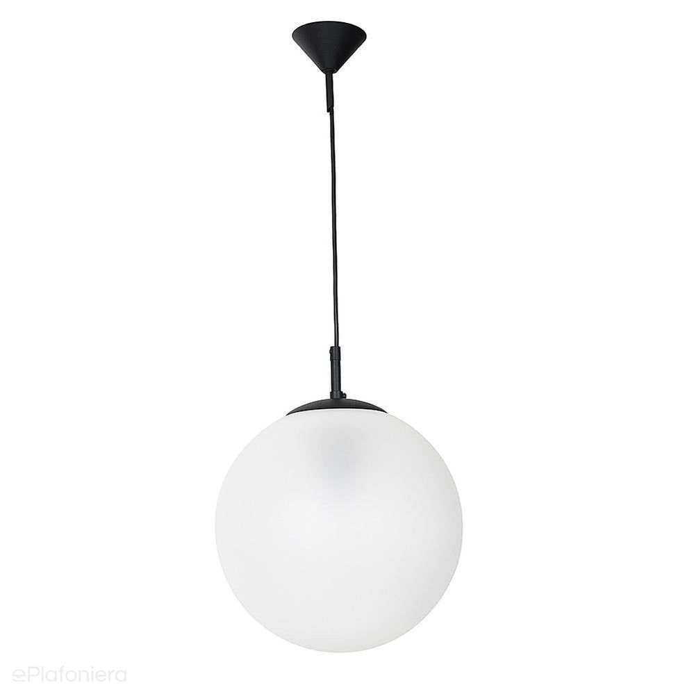 ePlafoniera - Szklana lampa wisząca, pojedyncza mleczna kula 1xE27, Aldex (Globus) 562G6