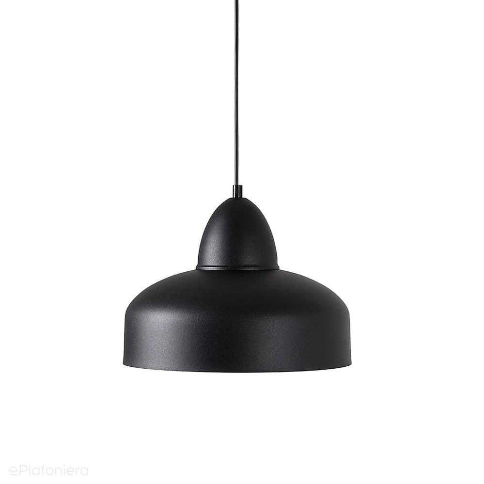 ePlafoniera - Lampa wisząca nad wyspę nowoczesna, czarna metalowa, Como Black (Aldex)