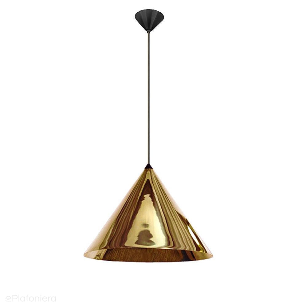 ePlafoniera - Латунь, металева підвісна лампа - для вітальні, спальні, кухні (30/45см 1xE27) (Konko Brass) Лофтлайт
