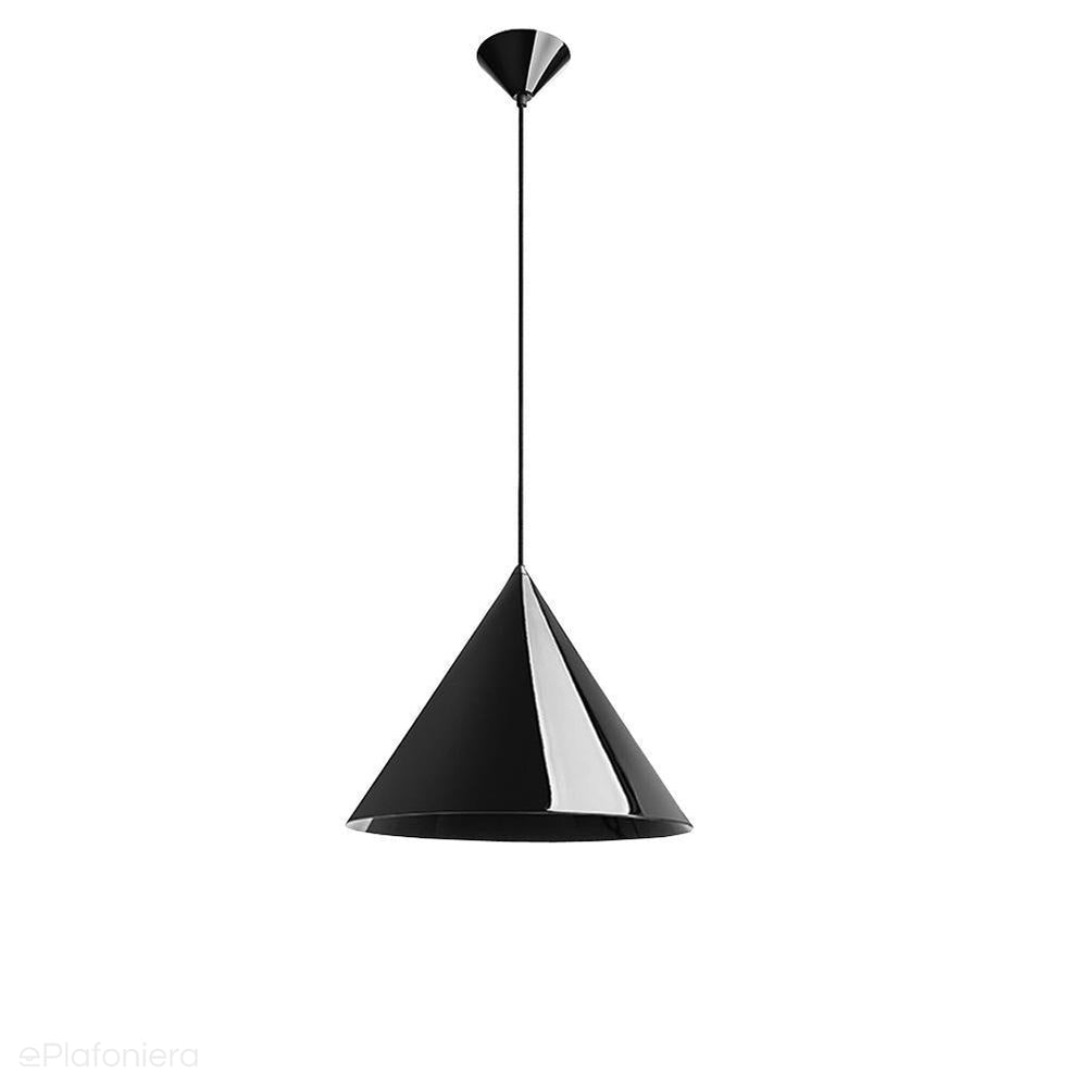 ePlafoniera - Czarna metalowa lampa wisząca - do salonu sypialni kuchni (30/45/60cm 1xE27) (Konko Black) Loftlight