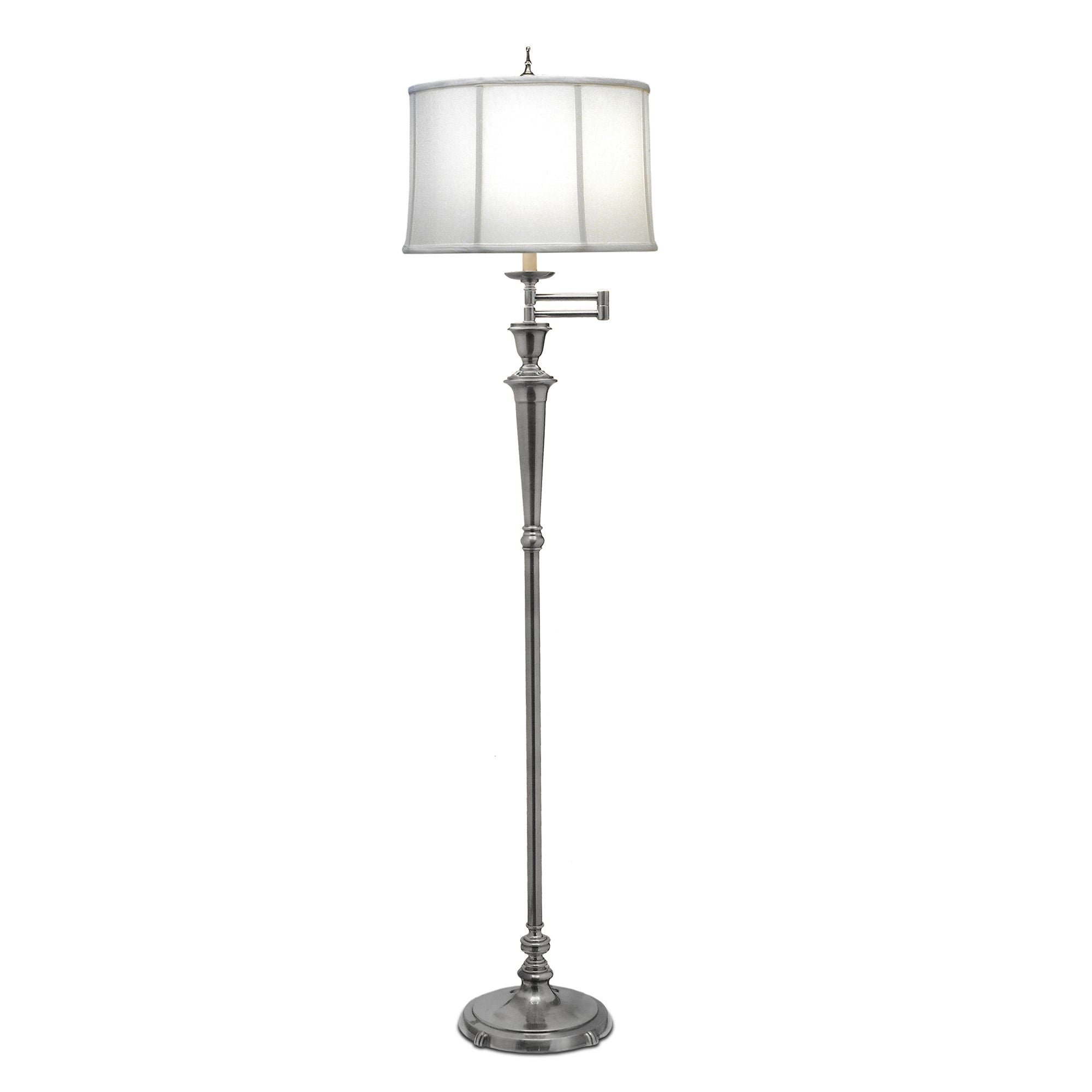 ePlafoniera - Lampa stojąca 167cm - podłogowa (antyczny nikiel) do salonu sypialni gabinetu (1xE27) Stiffel (Arlington)