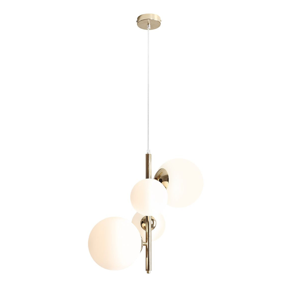 ePlafoniera - Lampa wisząca Bloom 4 Gold, złota - Aldex, 1091L30 (2xE14/2xE27)