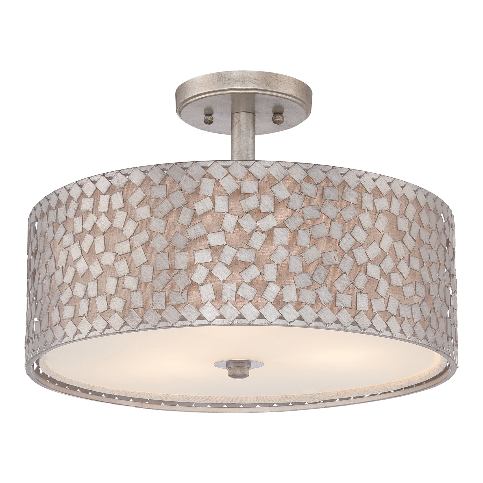 ePlafoniera - Dekoracyjna lampa sufitowa (43cm) plafon do salonu sypialni jadalni (3xE27) Quoizel (Confetti)