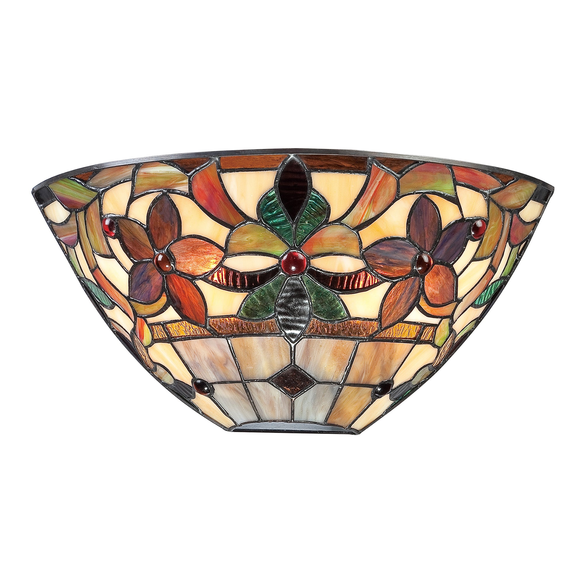 ePlafoniera - вітражний настінний світильник в стилі Tiffany, Kami, Quoizel