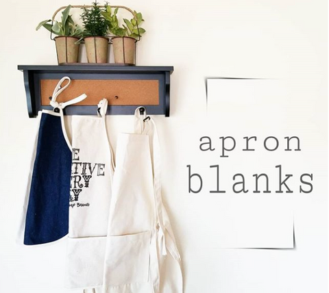 blank canvas apron