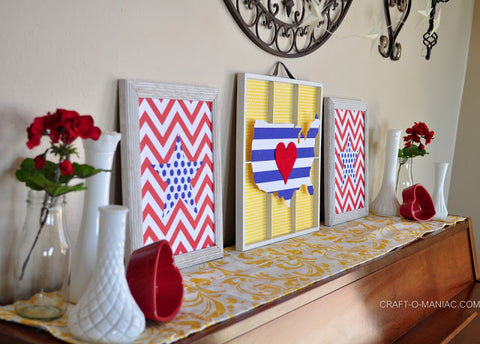 mantel ideas for 4th of July paper crafts