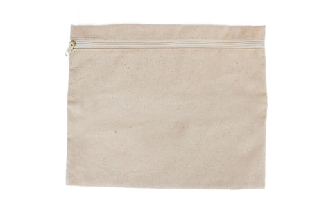 canvas bag with zipper