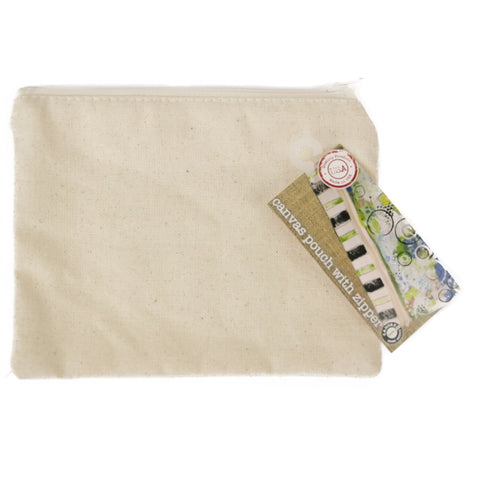 canvas zipper pouch