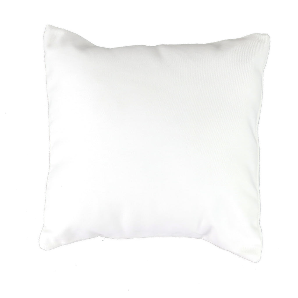 White Canvas Pillow Cover with Zipper 