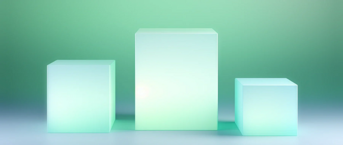 représentation 3D des marches d’un podium, de tailles différentes, pour illustrer un business model scalable