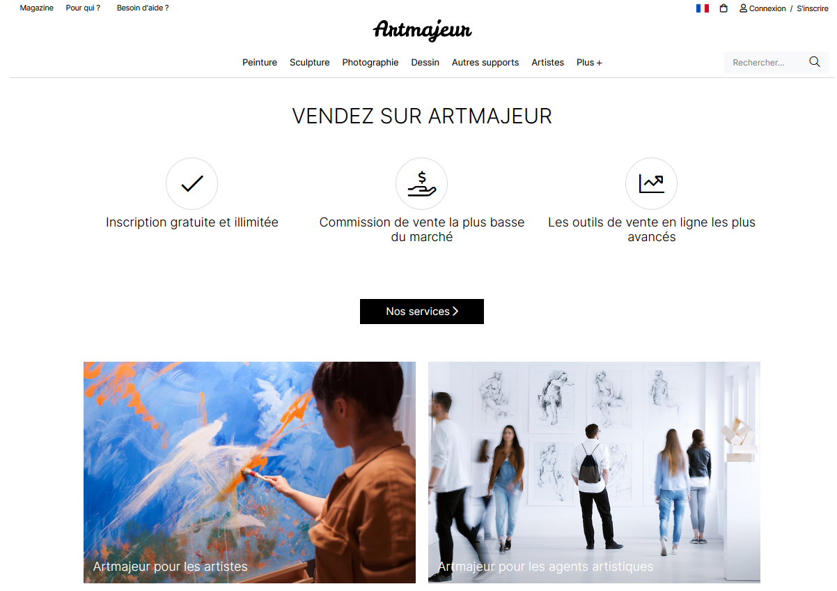 Artmajeur vente de tableaux en ligne