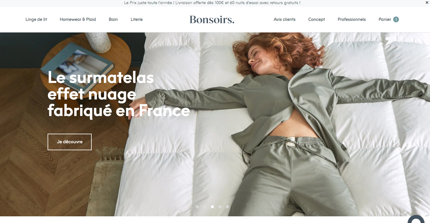 Boutique en ligne - Bonsoirs