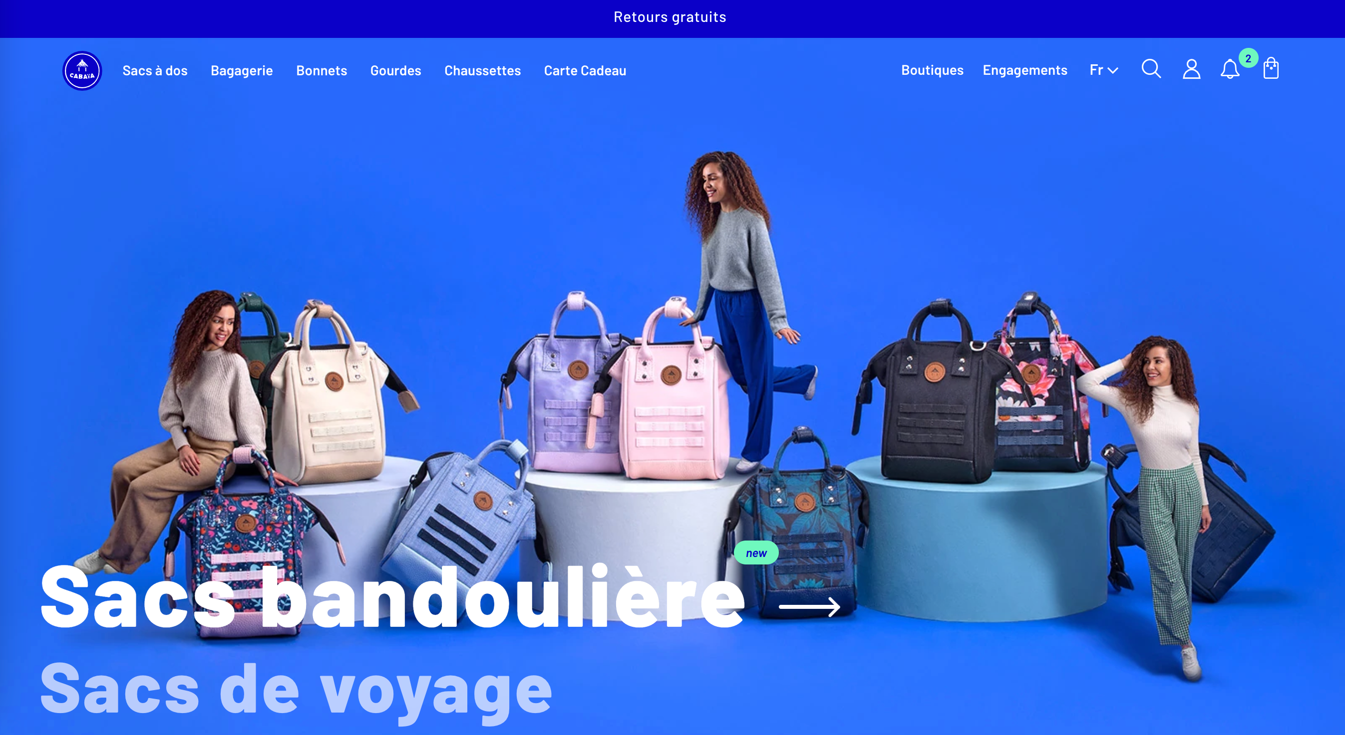 Boutique en ligne - Cabaïa