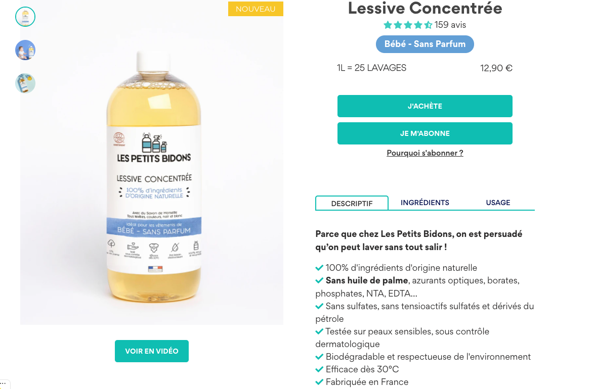 Les Petits Bidons cross-selling