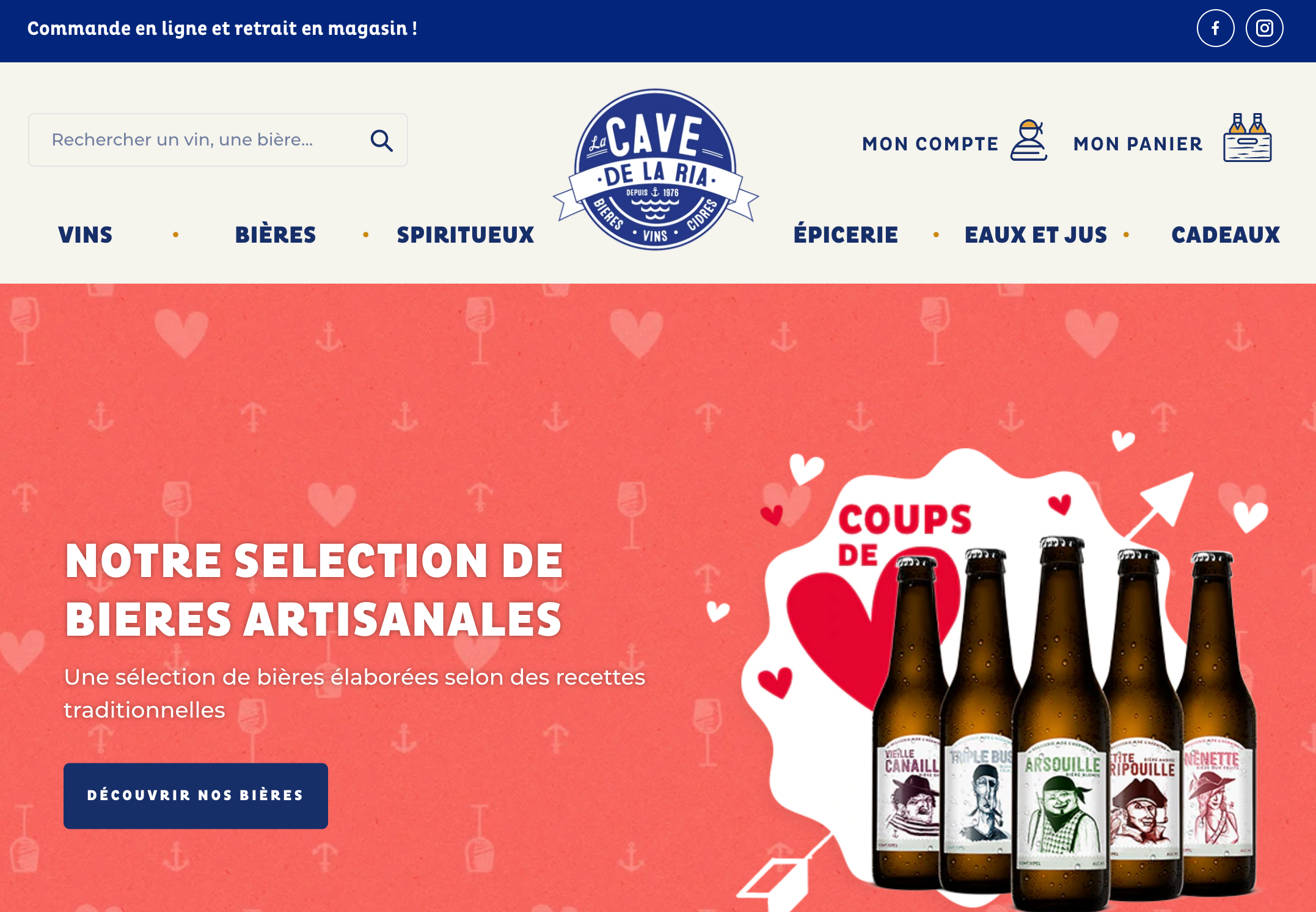 Boutique en ligne - Cave de la Ria