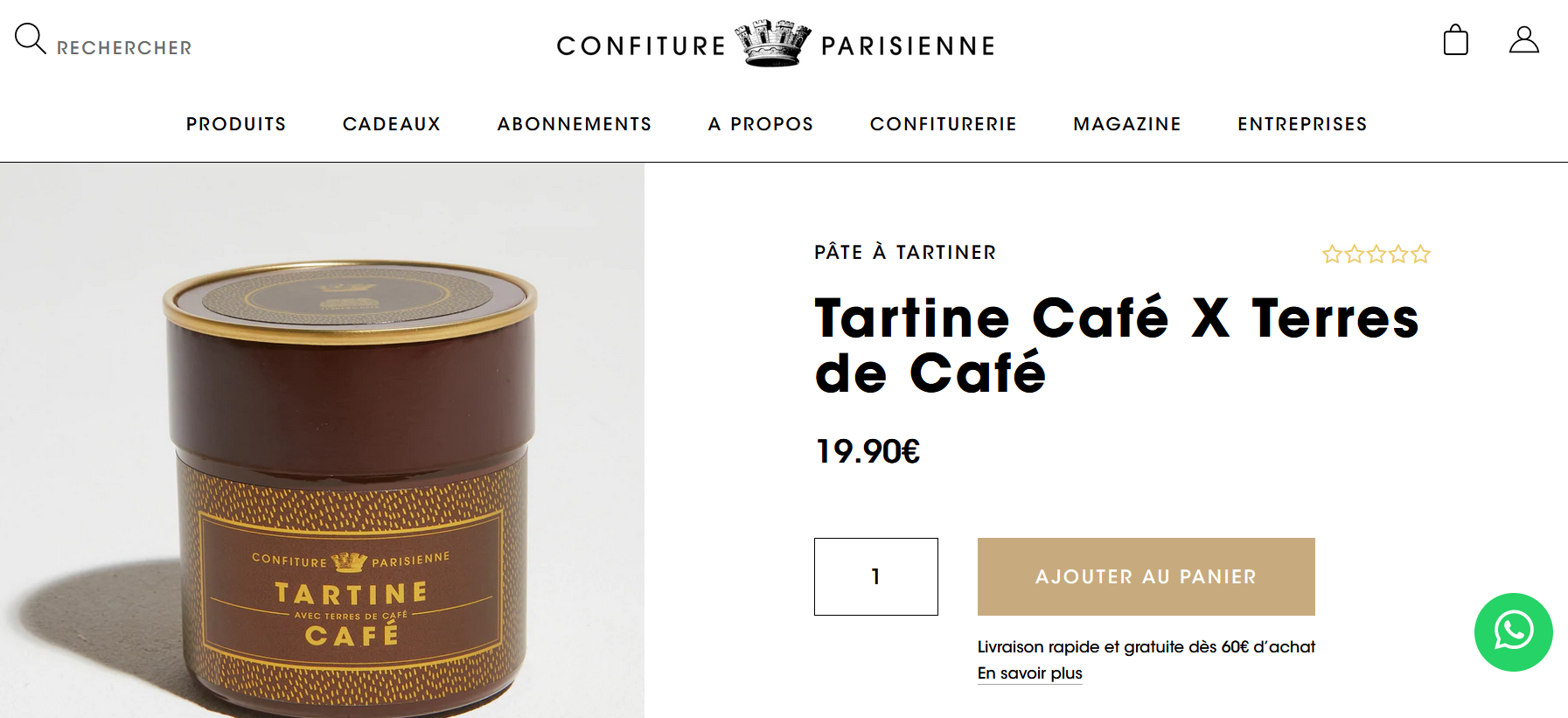 collaboration Confiture Parisienne et Terres de Café