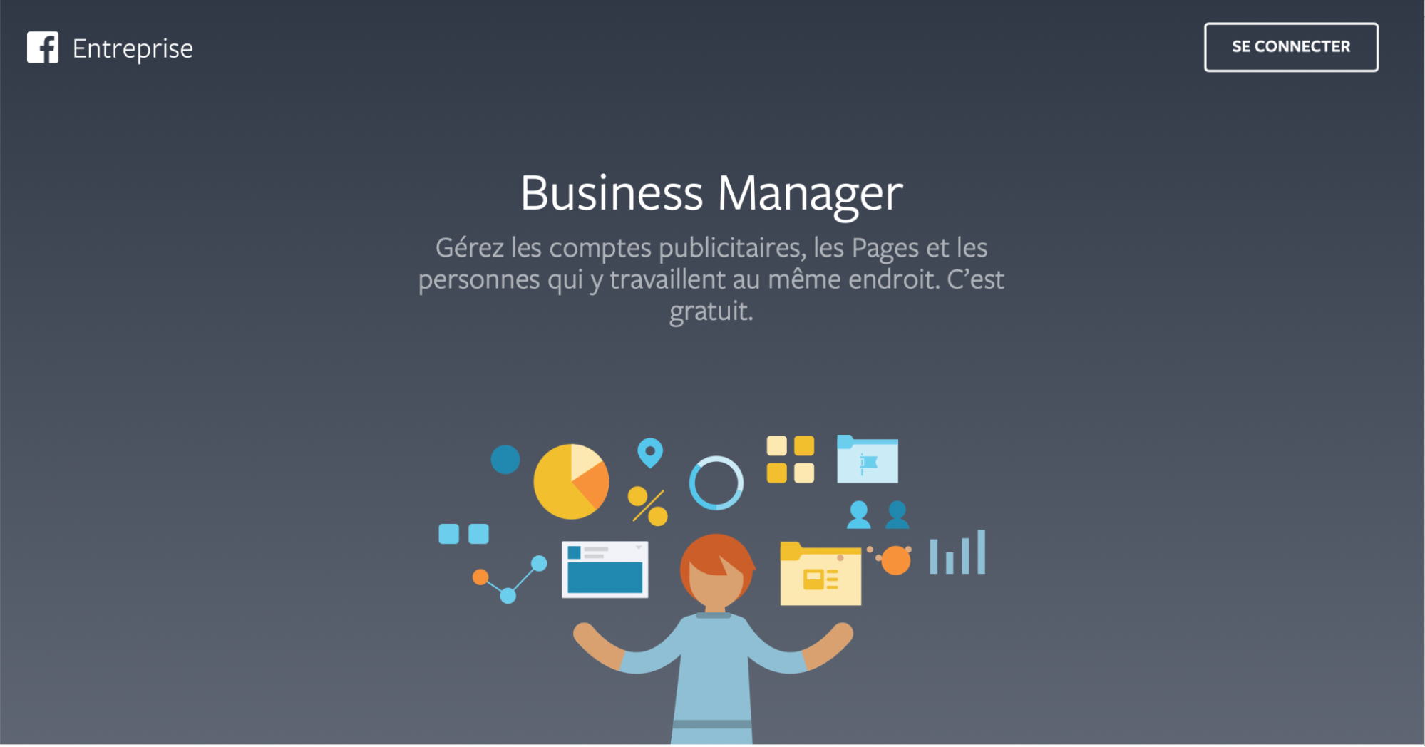 Page de connexion du Facebook Business Manager