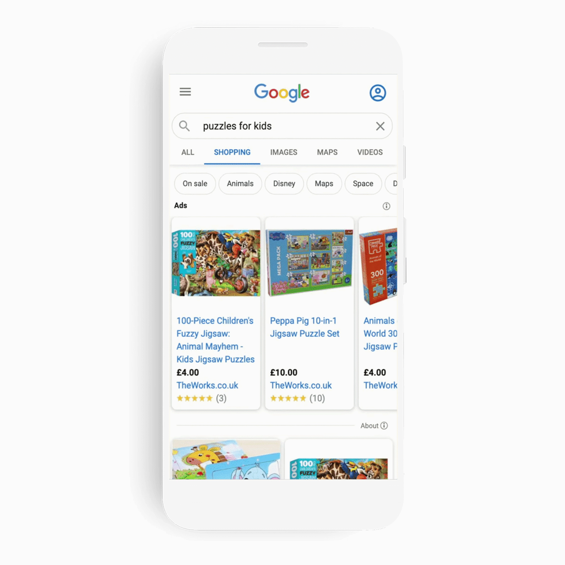 Aperçu de Google Shopping