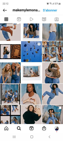 Compte Instagram de la la marque Make My Lemonade