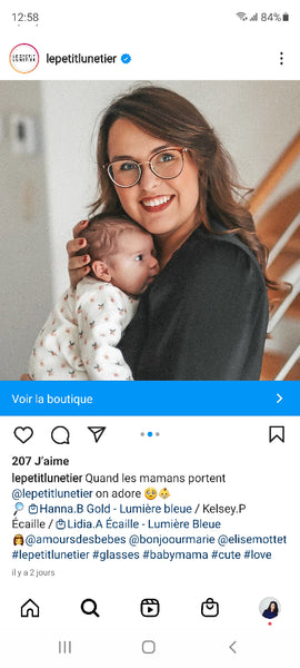 Compte Instagram de la marque Le Petit Lunetier 