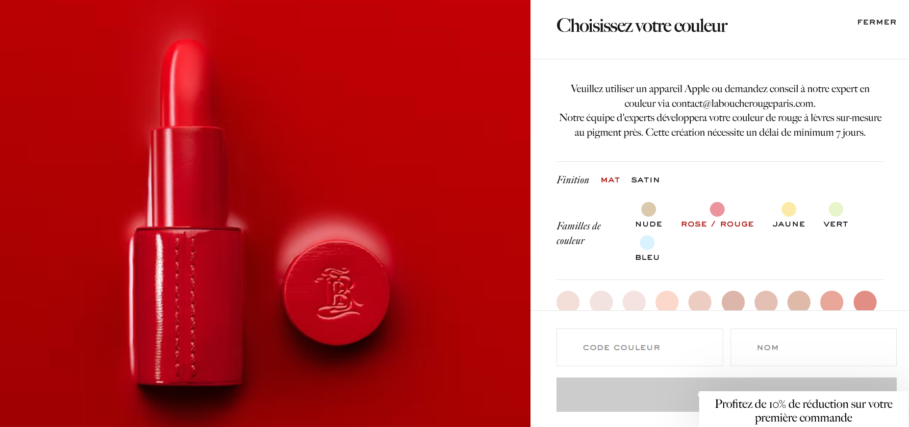 marque cosmétiques La Bouche Rouge