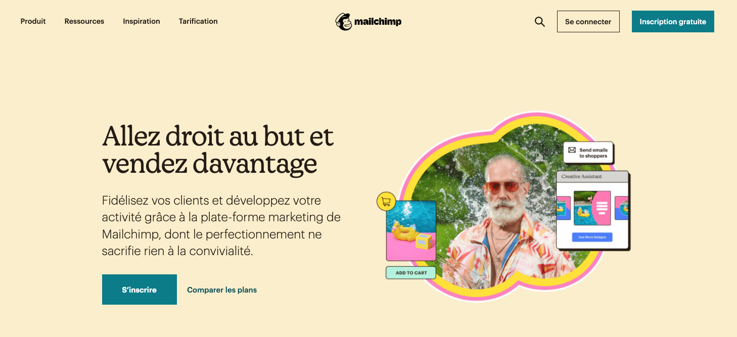 Plateforme d'e-mailing Mailchimp